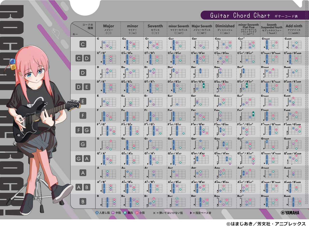 コード早見表クリアファイル1