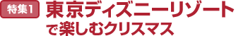 特集1：東京ディズニーリゾートで楽しむクリスマス