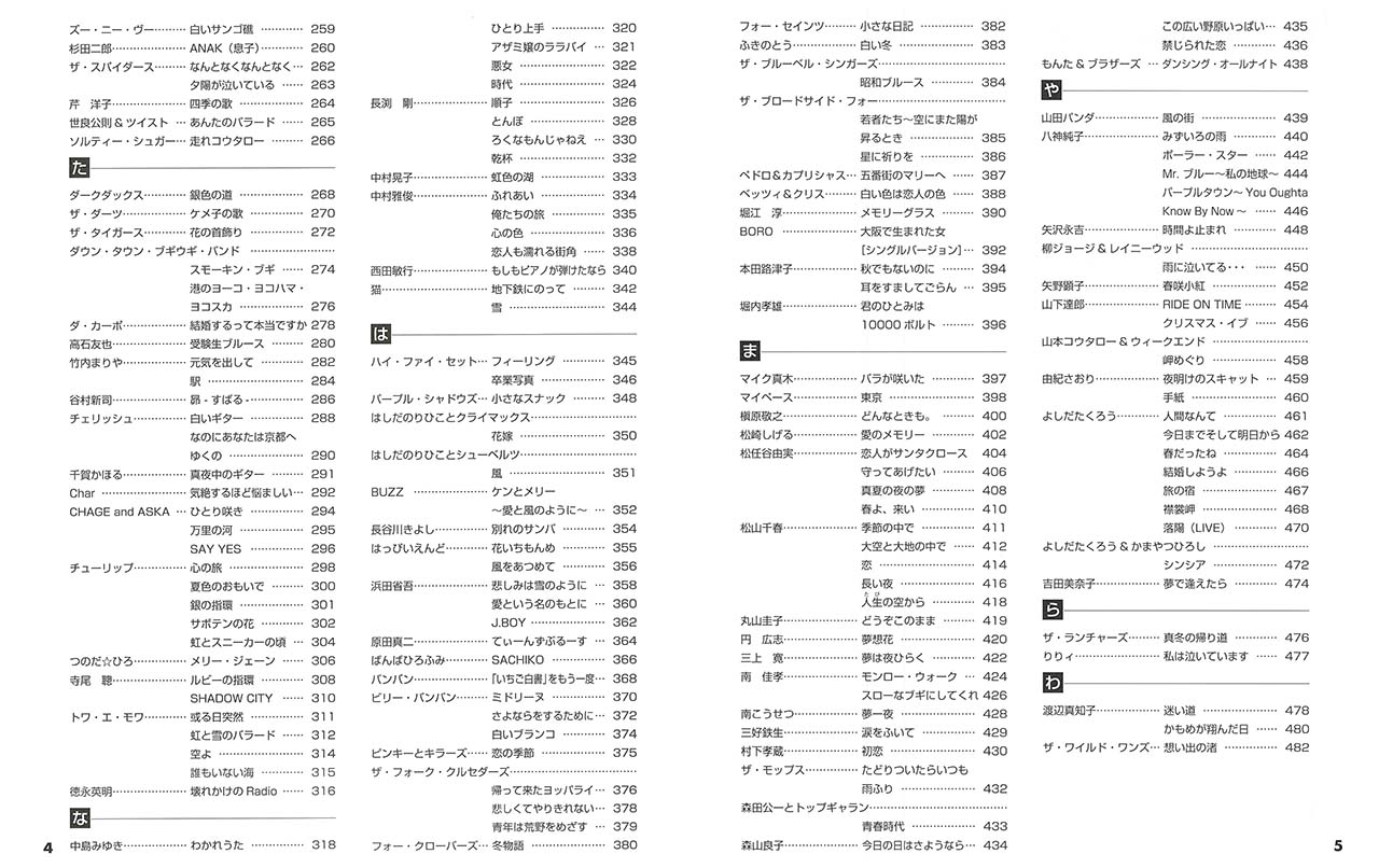 ヤマハ ギター弾き語り 大きな歌詞とコードネームで本当に見やすい フォーク ニューミュージックベストヒット300 楽譜 ギター ヤマハの楽譜 出版