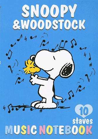 ヤマハ】 スヌーピー MUSIC NOTEBOOK 10段 - 小物 ノート