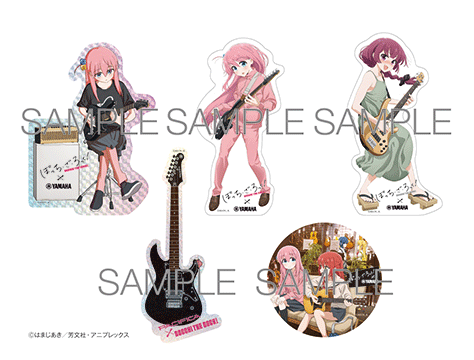 ヤマハ】 アニメ「ぼっち・ざ・ろっく!」×ヤマハ ステッカーセット(5枚